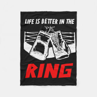 Couverture Polaire La Vie Est Meilleure Dans L'Appareillage De Boxe D