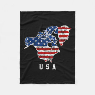 Couverture Polaire La vision drôle de Trump de la carte des États-Uni