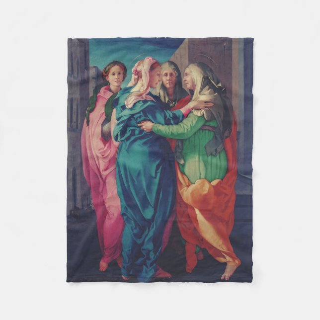 Couverture Polaire La Visitation par Pontormo Art Fin Maniériste (Devant)
