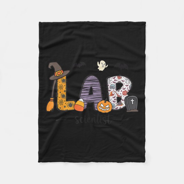 Couverture Polaire Lab Scientist Medical Lab Science Halloween Labora (Devant)