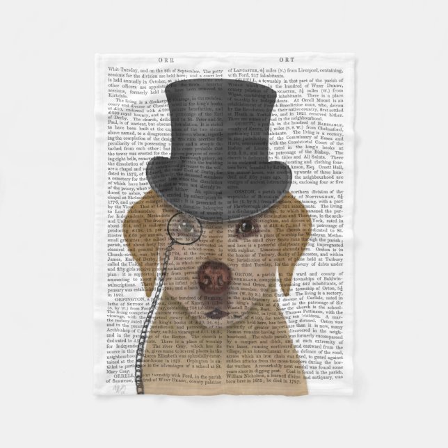 Couverture Polaire Labrador jaune, Hound officiel et Casquette (Devant)