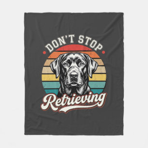 Couverture Polaire Labrador N'arrête Pas De Récupérer Chien Rétro