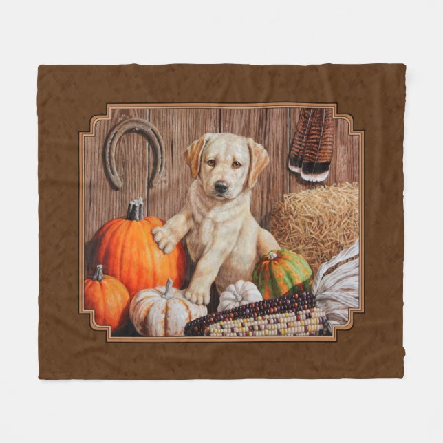 Couverture Polaire Labrador Retriever (Devant (Horizontal))