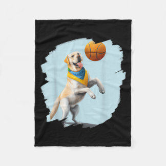 Couverture Polaire Labrador Retriever Jouant au Baseball Chien Drôle