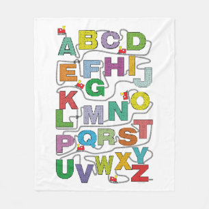 Couverture Polaire Labyrinthe de puzzles de l'alphabet Chemin de fer