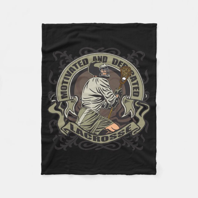 Couverture Polaire Lacrosse motivée (Devant)