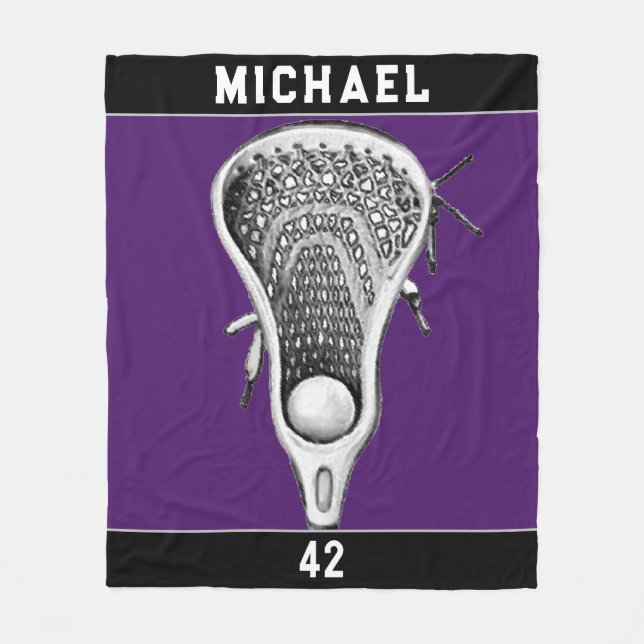 Couverture Polaire Lacrosse Sports Violet (Devant)