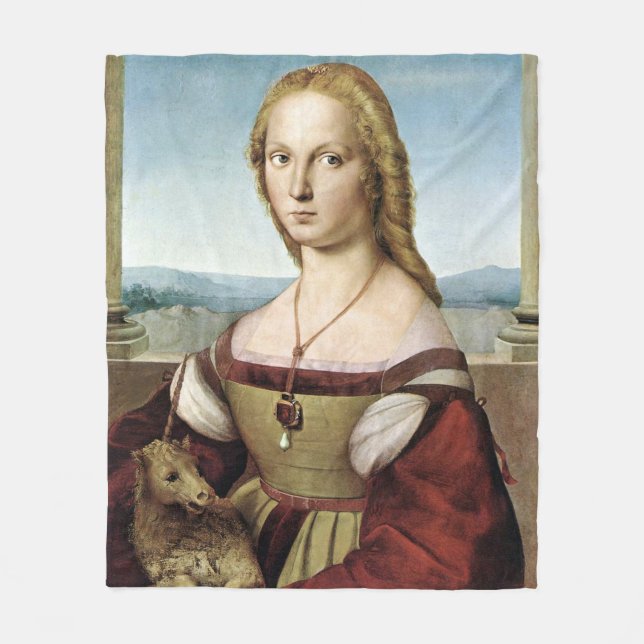 Couverture Polaire Lady with Unicorn - Raphael - c1506 (Devant)