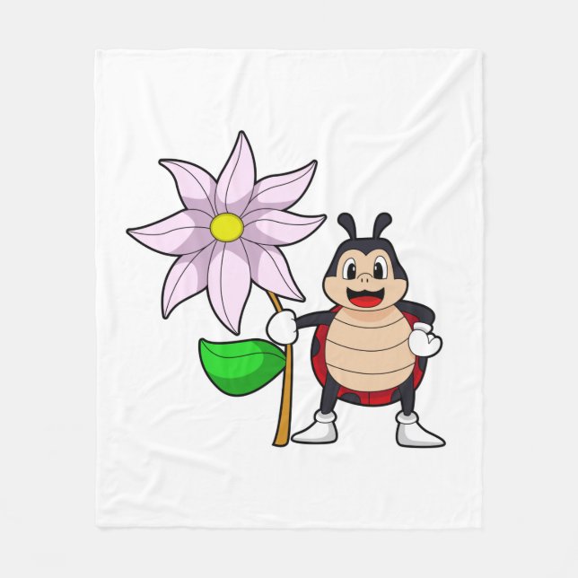 Couverture Polaire Ladybug avec Flower.PNG (Devant)