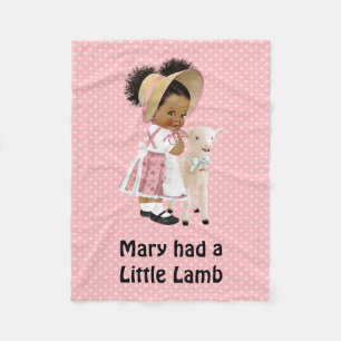 Couverture Polaire L'Afro-américain Mary a eu un petit bébé Blan