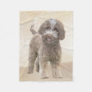 Couverture Polaire Lagotto Romagnolo Peinture - Cute Original Dog Art
