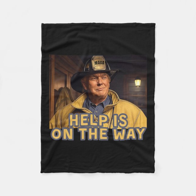 Couverture Polaire L'Aide Des Pompiers Trump Fireman Est Sur Le Chemi (Devant)
