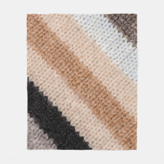 Couverture Polaire Laine à rayures multicolores : Texture de tissu