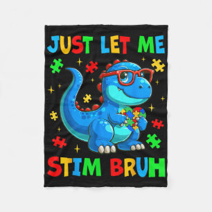 Couverture Polaire Laisse-Moi Stim Bro Bruh Sensibilisation sur l'aut
