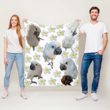 Lala the Cockatoo Cinq Poses Lance Blanket