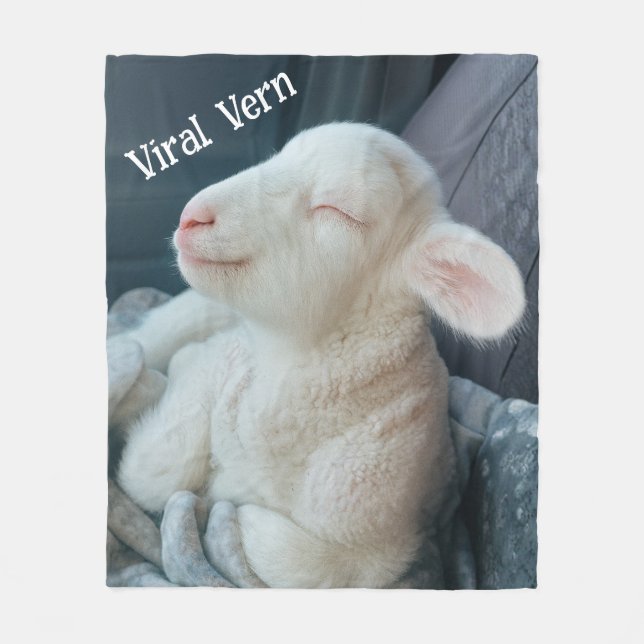 Couverture Polaire Lamb Viral Vern Sweet Personality  (Devant)