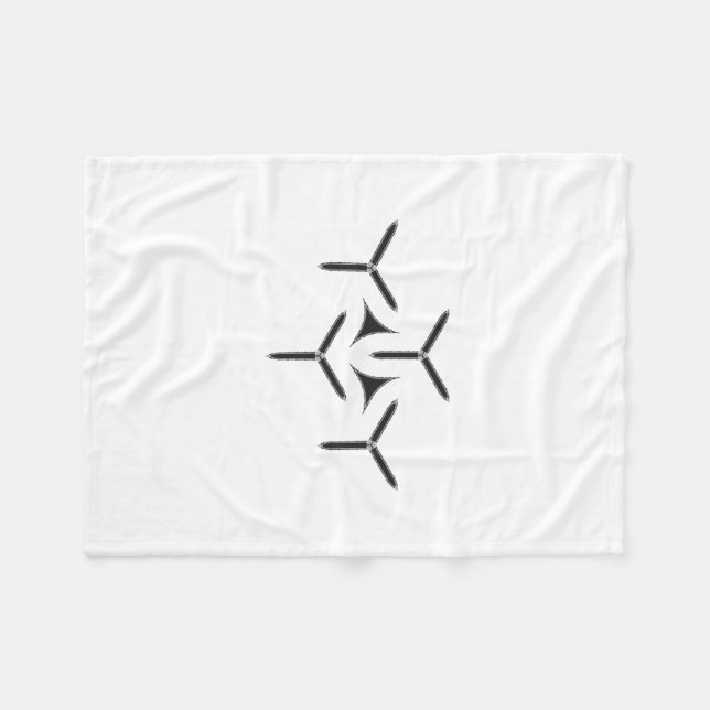 Couverture Polaire Lame gothique Blanche polaire (Devant (Horizontal))