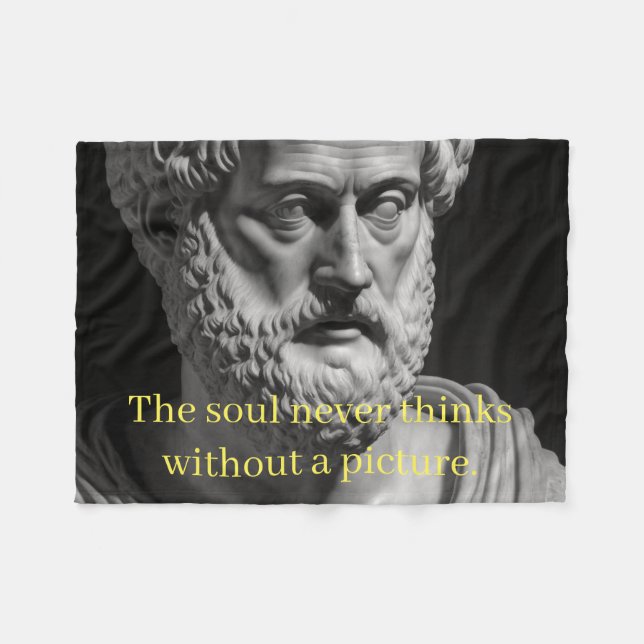 Couverture Polaire L'âme ne pense jamais sans une image (Devant (Horizontal))