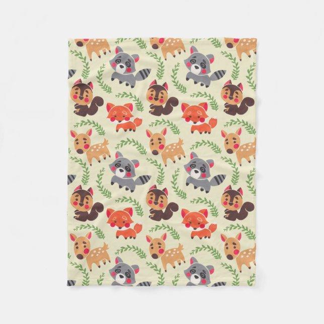 Couverture Polaire L'ami heureux de forêt (Devant)