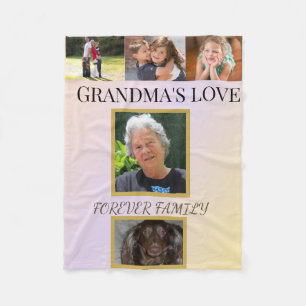 Couverture Polaire L'amour de grand-mère et hommage à la famille pour