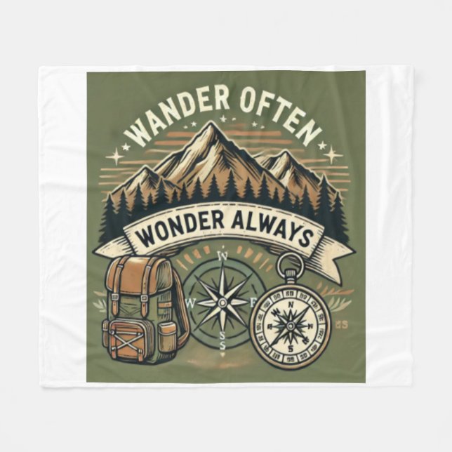 Couverture Polaire L'amour de la nature (Devant (Horizontal))