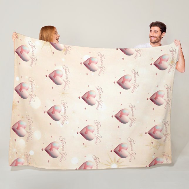 Couverture Polaire "L'amour de l'âme pour toujours" (En situation)