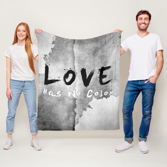 Couverture Polaire L'amour de SlipperyJoe n'a pas de couleur de peau  (En situation)