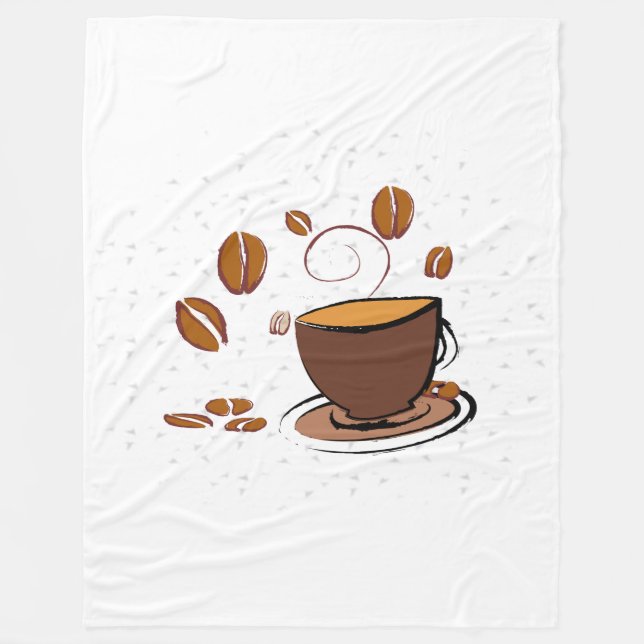Couverture Polaire L'amour du café (Devant)