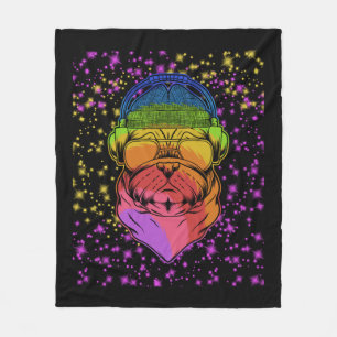 Couverture Polaire L'amour du chien avec le chien Paw