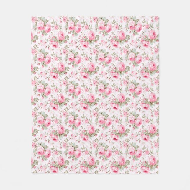 Couverture Polaire L'Amour Est Comme Un Rose (Devant)