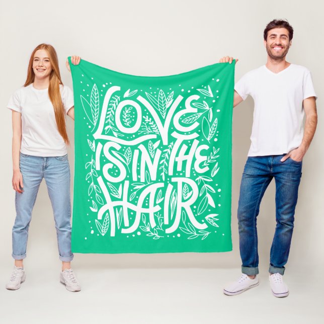Couverture Polaire L'amour vert est dans les cheveux (En situation)