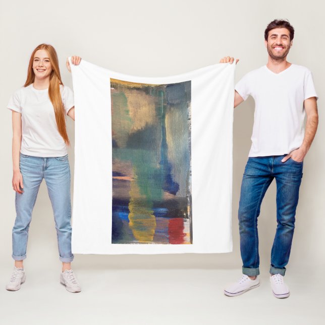 Couverture Polaire Lancer de l'art abstrait moderne (En situation)