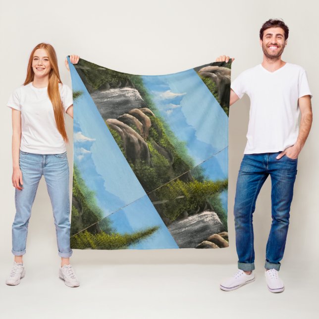 Couverture Polaire Landscape design blanket (En situation)