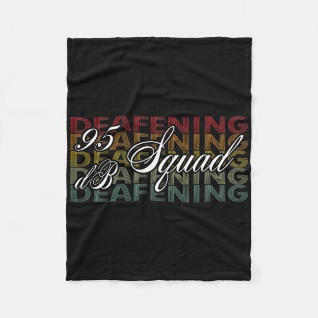 Couverture Polaire Langage des signes de la 95 Db Squad pour la sensi (Devant)