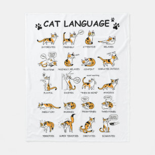 Couverture Polaire Langue de chat, Drôle Chat Kitten, Aimer Idée ca