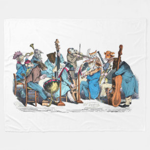 COUVERTURE POLAIRE LANGUE MUSICALE ANIMAL FARM ORCHESTRA