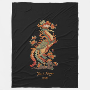 Couverture Polaire L'animal sacré chinois de Phoenix Feng