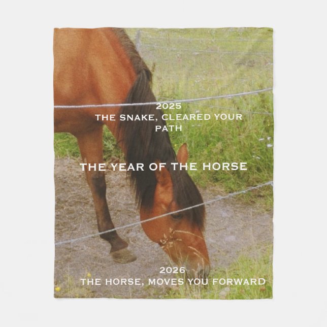 Couverture Polaire L'année du Cheval, citation 2026  (Devant)