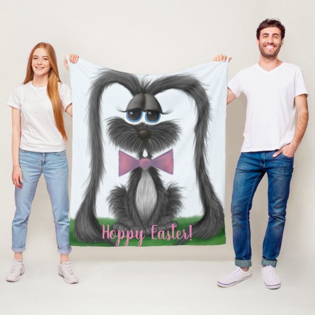 Couverture Polaire Lapin adorable Lapin lapin (En situation)