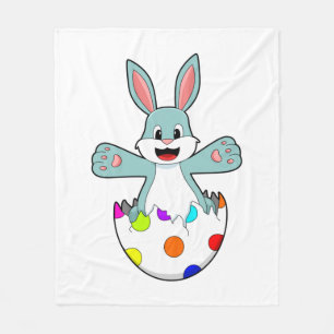 Couverture Polaire Lapin avec oeuf