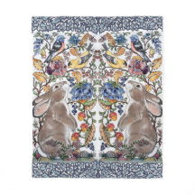 Lapin Coloré Lapin Jacobéen Floral Oiseau Ornate