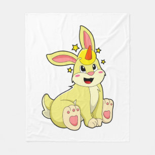 Couverture Polaire Lapin comme licorne