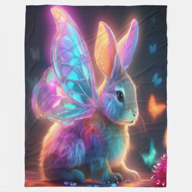 Couverture Polaire Lapin Crystal (Devant)