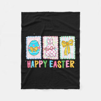 Couverture Polaire Lapin de Pâques œuf drôle pour enfants garçon fill