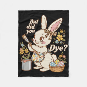 Couverture Polaire Lapin de Pâques œuf mais avez-vous teint drôle de