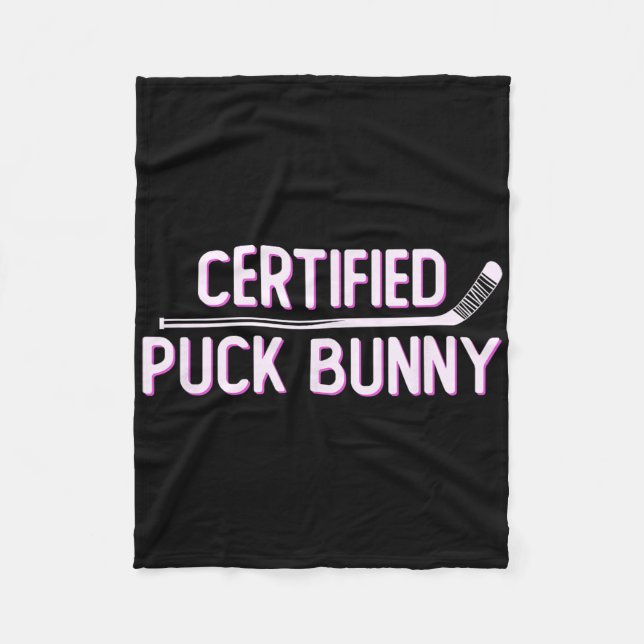 Couverture Polaire Lapin de puck certifié Citation drôle d'argot de h (Devant)