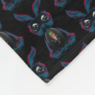 Couverture Polaire Lapin mignon avec Soul de carottes étincelante