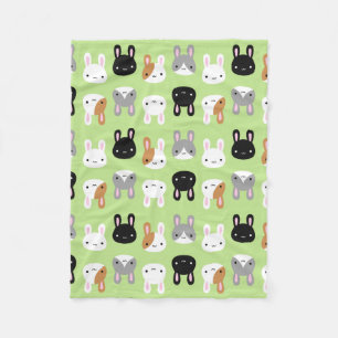 Couverture Polaire Lapins de Kawaii Bunny