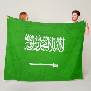 Couverture Polaire L'Arabie Saoudite affiche une tapisserie du patrim