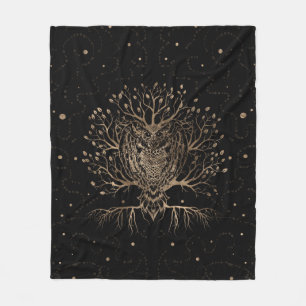 Couverture Polaire L'Arbre des Chouettes d'Or